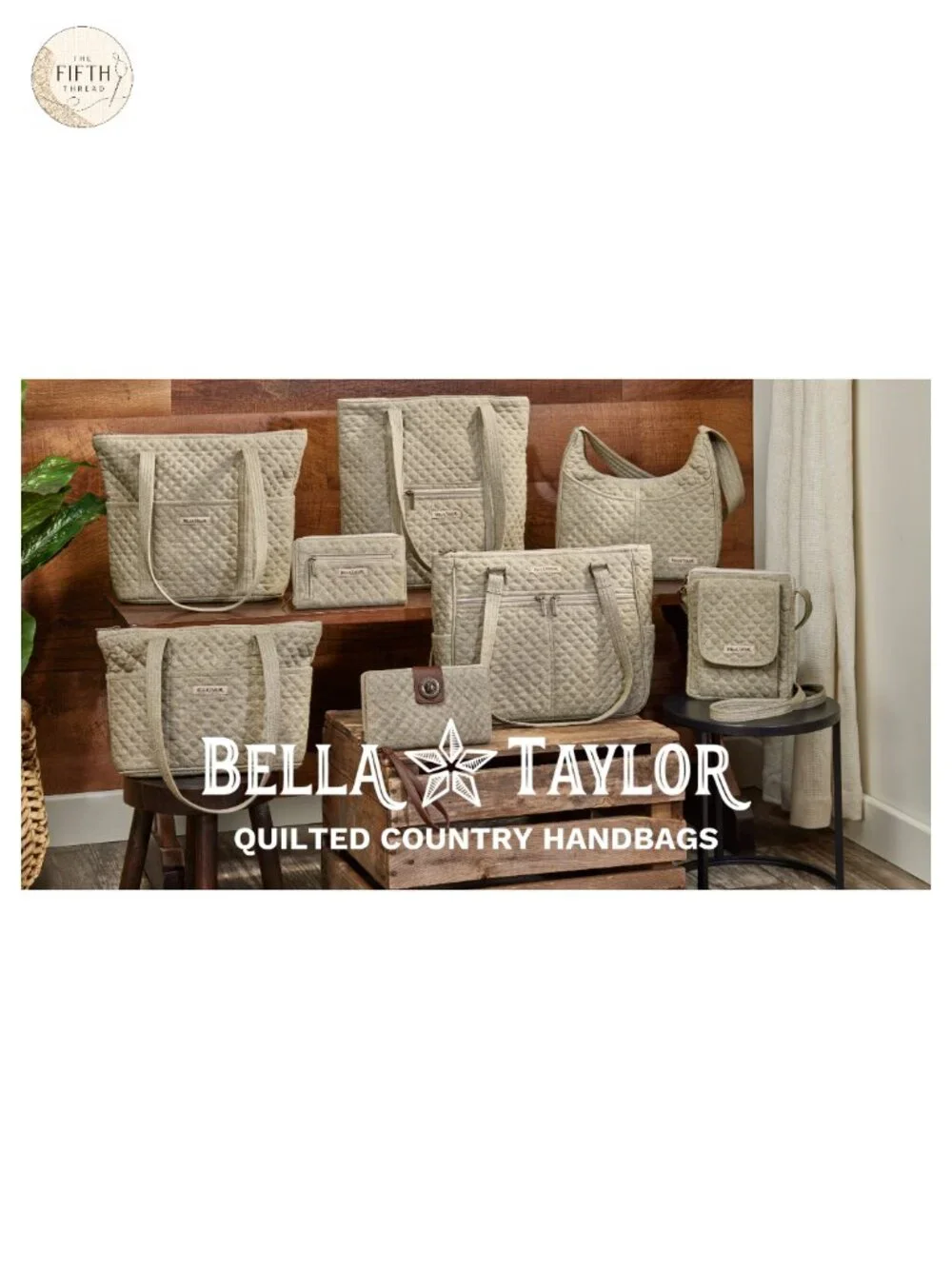 Quilted Cotton Shoulder Bag for Women with Multiple Pockets